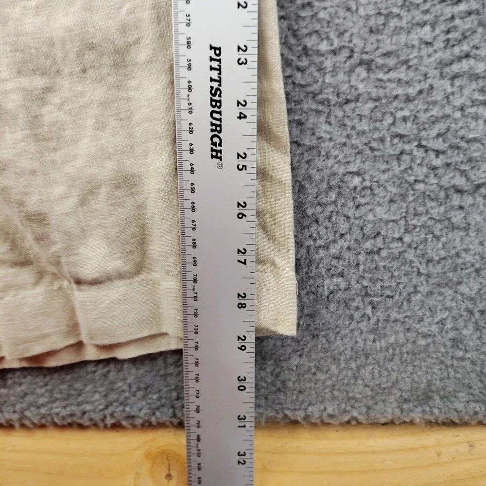 Island Importer Mens Tan Linen Pants Straight Leg Beach Wedding Size 38 Beige